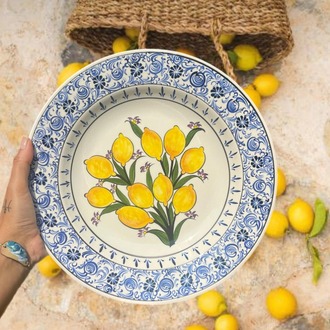 Limonlu Haliç işi Çini Tabak