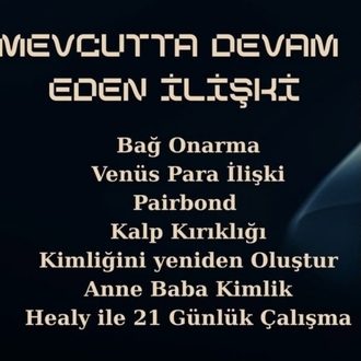 İlişkisi olanlara Yönelik Çalışmalar