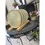 Su yeşili buğday taneli 18 cm 6 lı pasta tabağı