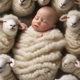 %100 Doğal Merinos Yün Bebek Yorganı 100x135