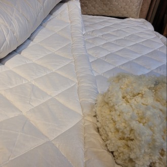 %100 Doğal Merinos Yün Bebek Yorganı 100x135