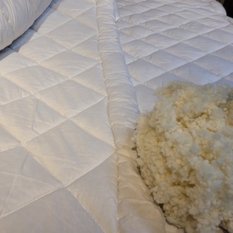 %100 Doğal Merinos Yün Bebek Yorganı 100x140 MAKİNA DİKİM