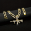 Rhinestone Gun Şekilli Kolye