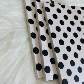 Polka Siyah Üçlü Defter Seti