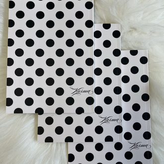 Polka Siyah Üçlü Defter Seti