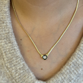 14k Altın Kaplama Serenay Kolye(50cm)