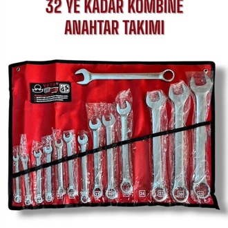 Yeti Kombine Anahtar Seti 14 Parça - Kırmızı