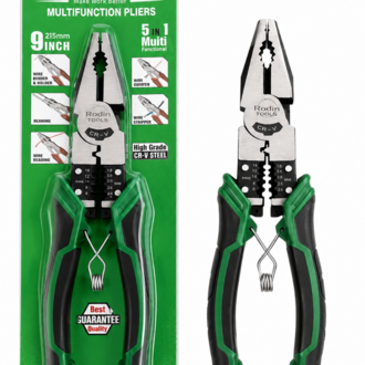 Rodin Tools 9” (215 mm) Çok Amaçlı Pense – 5 Fonksiyonlu