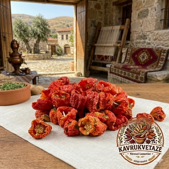 Tatlı Antep Kuru Topak Biber (50-52 Adet)