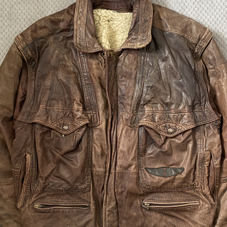 90s Bomber deri ceket ( l xl )