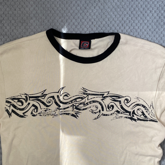 y2k tribal vintage tee ( s m )