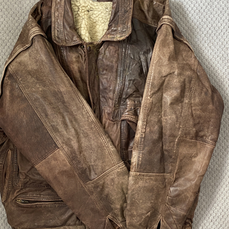90s Bomber deri ceket ( l xl )