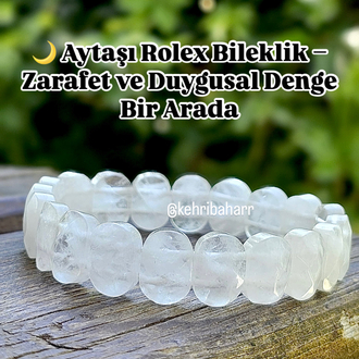 Yetişkin Doğaltaş Rolex Bileklik 