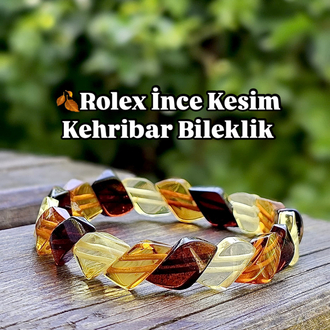 Rolex Kehribar Bileklik 