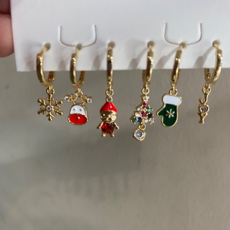 Yılbaşı Temalı Set Küpe
