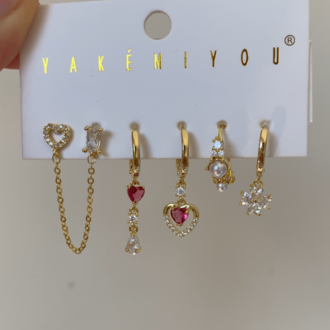 Minimal 6’lı Set Küpe