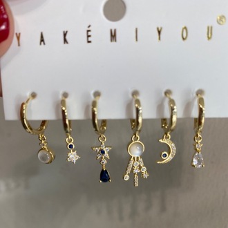 Ay Yıldız Set Küpe