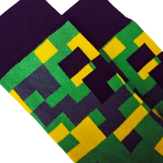 Minecraft Desenli Renkli Çorap