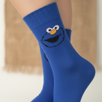 Elmo Figürlü Mavi Çorap