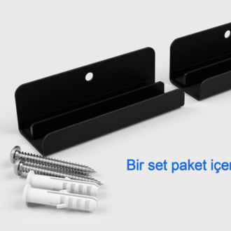 Plaklık - Çift Taraflı Bantlı - Plak Rafı - Plak Standı - Plak Rafı - Plak Tutucu