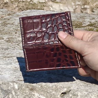 Biposto Mini - İki Bölmeli Kartlık Deri Cüzdan