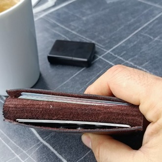 Biposto Mini - İki Bölmeli Kartlık Deri Cüzdan