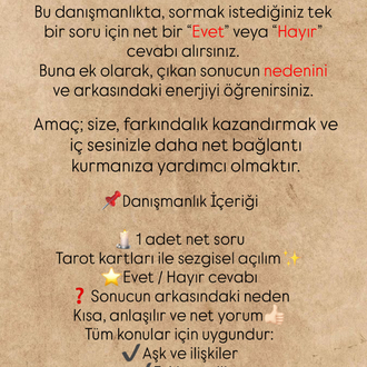 EVET/ HAYIR + NEDEN? (HIZLI YORUM)