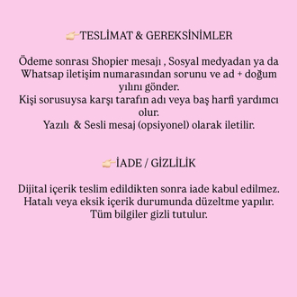 TAROT MİNİ TEK SORU  (24 Saatte Teslim)