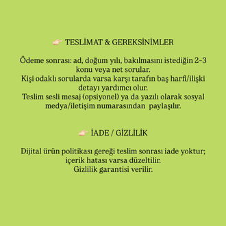 TAROT  STANDART YORUM (Detaylı Yorum + Yol Haritası)