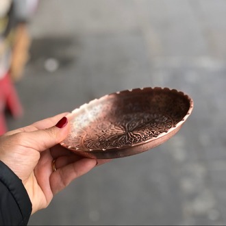 Bakır Çerezlik Seti – Kuruyemiş Sunumluk 6’lı Set 