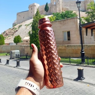500 ML El İşlemeli Bakır Termos