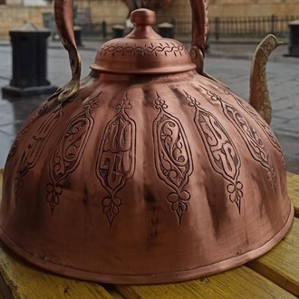Tamamen El Yapımı Bakır Çaydanlık | Özel Tasarım | 2 Litre