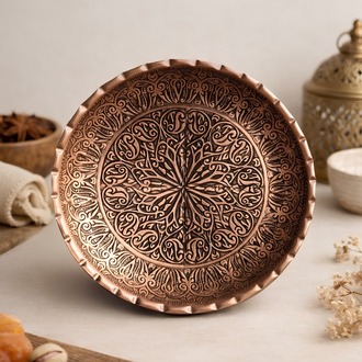 El Yapımı Bakır Çerezlik - Kuruyemiş - Sunumluk Adet Bakır Rengi