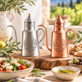 Bakır Yağdanlık 400 ml – 20 cm