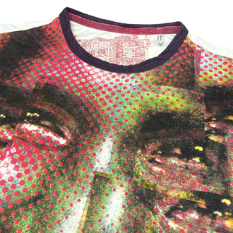 Desigual Y2K Glitched Graphic Face Print T-Shirt