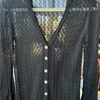 Black Lace Cardigan