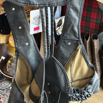 Last Kiss Faux Leather Vest