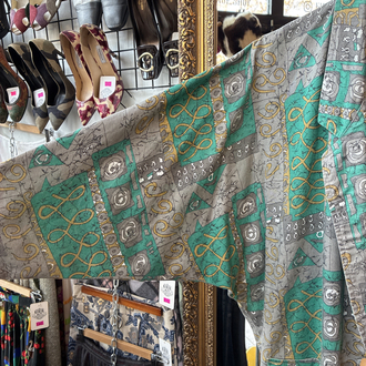 80's Pepita Kimono Shirt