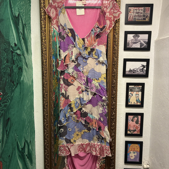 90's No-l-ita Italy Silk Dress 