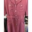 Dusty Rose Short Overalls