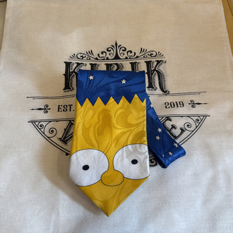 90's The Simpsons Bart Simpson Graphic Tie