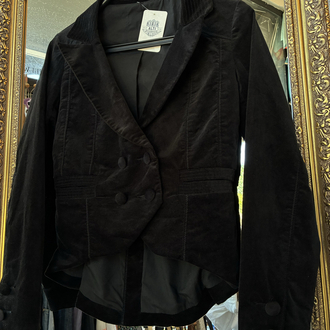 80's NOIR Black Velvet Jacket