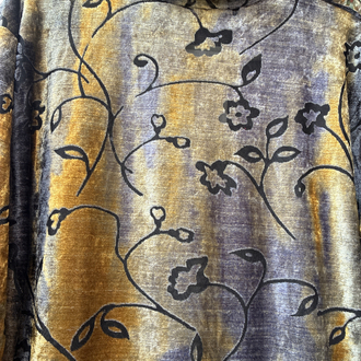 90’s Velvet Floral Gradient Top