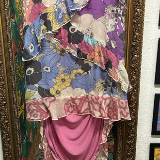 90's No-l-ita Italy Silk Dress 