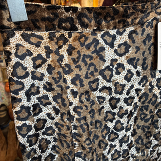 80's Leo Velvet Maxi Skirt