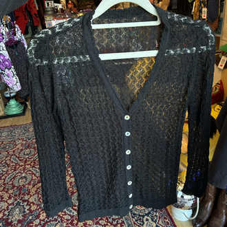 Black Lace Cardigan