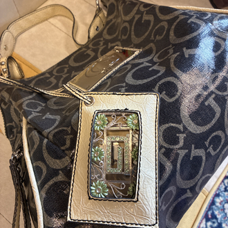 Y2K Guess G-Logo Hobo Bag — Chrome Dreams