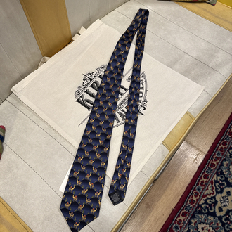 Camel & Cactus Motif Silk Tie - Made in Italy