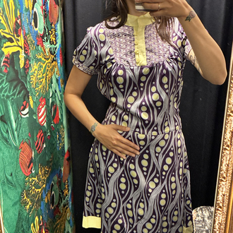 Polka Dot İpek Elbise
