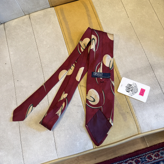 Polo Ralph Lauren Made in USA Burgundy Silk Tie